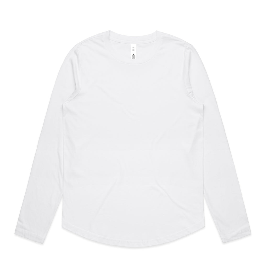 Women's Maple Curve Long Sleeve Tee | Arena Custom Blanks
