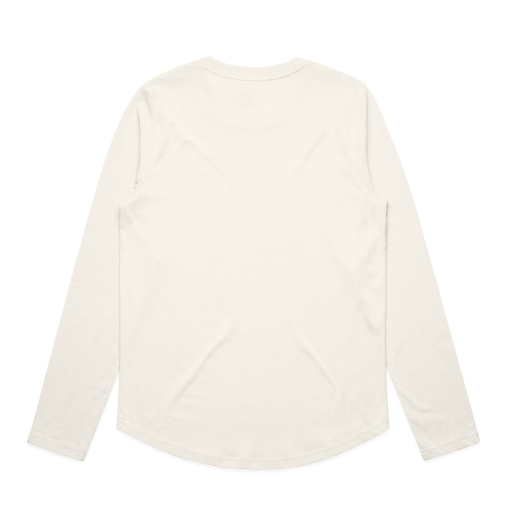 Women's Maple Curve Long Sleeve Tee | Arena Custom Blanks