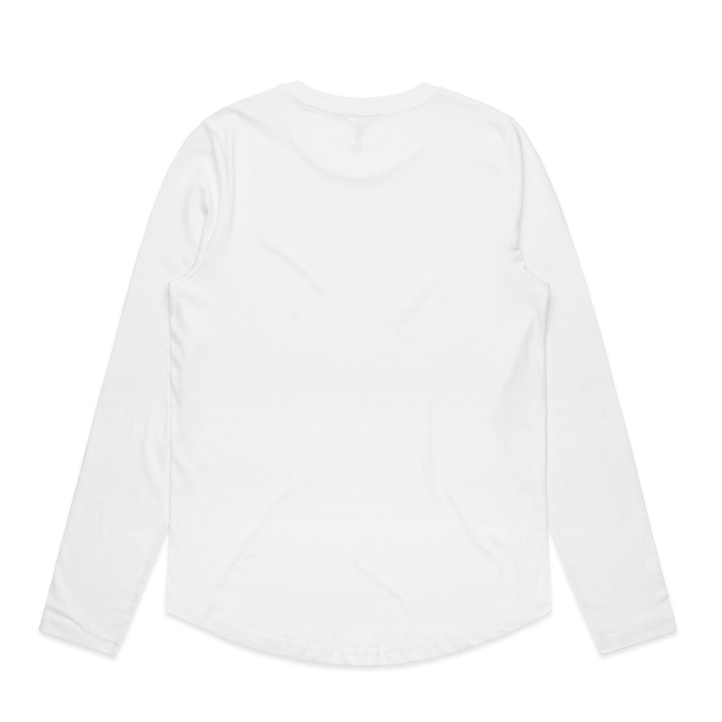 Women's Maple Curve Long Sleeve Tee | Arena Custom Blanks